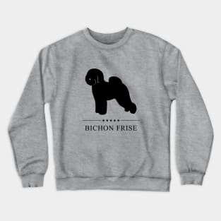 Bichon Frise Black Silhouette Crewneck Sweatshirt